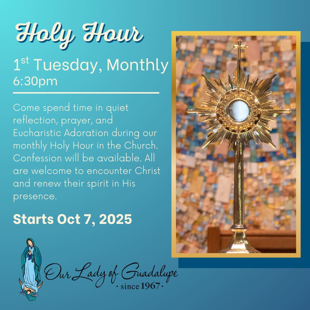 Holy Hour starts 10.7.25